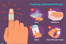 how to treat a smashed finger