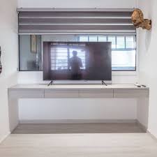 Light Grey Tv Cabinet Design With A