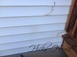 However, keep in mind that these compounds may dull the finish on your vinyl panels. How To Remove Stain From Vinyl Siding Hicks House