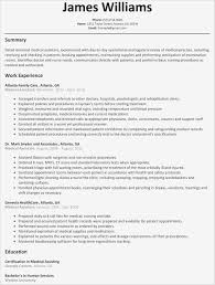 Medical Assistant Resume Objective Examples Entry Level Luxury