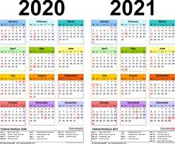 Imprime o descarga este calendario año 2021 en formato pdf, jpg o excel haciendo click en los siguientes botones. Calendario 2020 Y 2021 Excel Plantilla De Calendario Para Imprimir Calendario Para Imprimir Plantilla De Calendario En Blanco