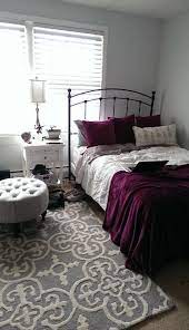 White Gray Maroon Bedroom Ideas