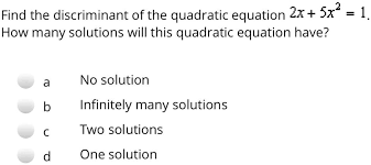 quadratic equation 2x 5x2