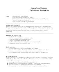 Summary Of Qualifications Sample Resume For Customer Service