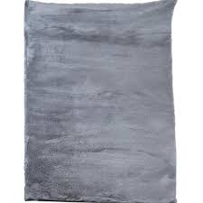 grey color faux fur carpet galicha