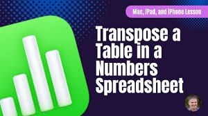 numbers spreadsheet on the mac ipad