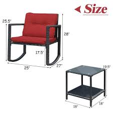 Bistro Furniture Set 2 Rocking Chairs