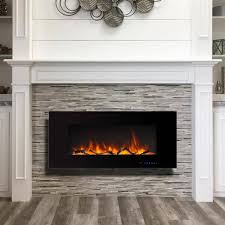 wall mounted electric fireplace