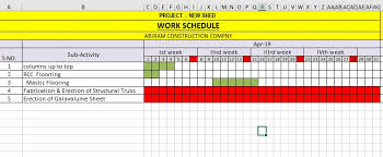 Template Excel Gantt Chart For Civil Engineering