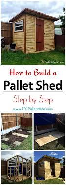 how to build a pallet shed step by
