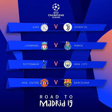 The uefa word, the uefa logo and all marks related to uefa competitions, are protected by trademarks and/or copyright of uefa. Who Do You Think Got The Easiest And Hardest Fixtures In The Quarter Finals Of Uefa Champions League 2018 19 Quora