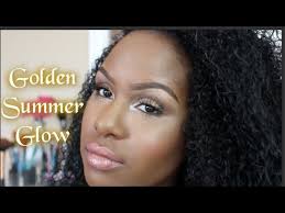 golden summer glow makeup tutorial