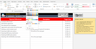 business plan excel template 5 year
