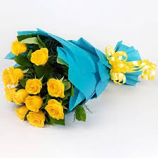 yellow roses bouquet dp saini florist