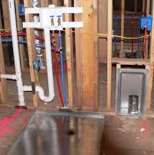 first floor laundry drain building a