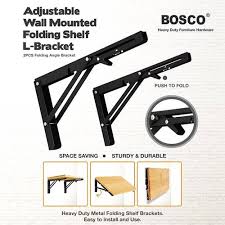 Adjustable Wall Mounted Folding Shelf