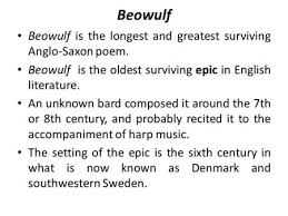 Beowulf An Anglo Saxon Epic Poem Essay