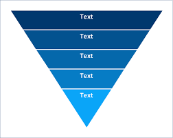 5 Level Funnel Diagram Template Pyramid Diagrams