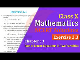 Class 10 Maths Chapter 3