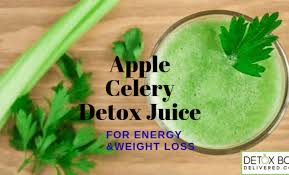 apple celery green detox juice