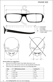 61 Bright Eyeglasses Measurements Chart