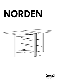 ikea norden table agrave