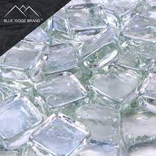 Clear Crystal Reflective Fire Glass