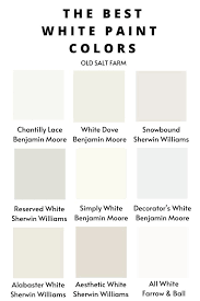 The Best White Paint Colors Farmhouse