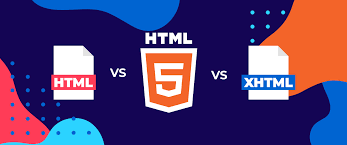 html vs html5 vs xhtml the difference