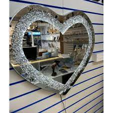 Heart Shape Wal Mirror 80x70cm On Onbuy