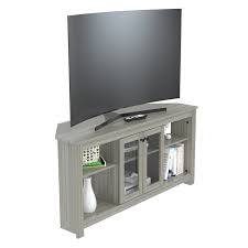 Inval Corner Tv Stand With Glass Doors