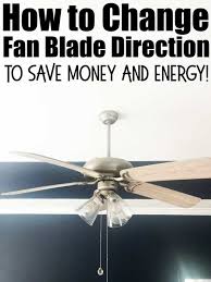 change your ceiling fan direction to