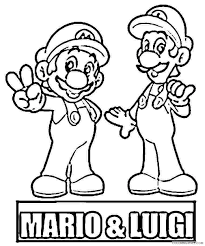 Luigi and daisy coloring pages. Mario And Luigi Coloring Pages For Kids Coloring4free Coloring4free Com