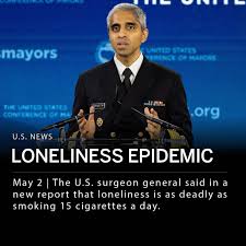 In a new report, U.S. Surgeon General Dr. Vivek Murthy said Americans are  in the midst of a loneliness epidemic. According to the 8-page… | Instagram