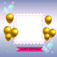 birthday congratulations photo frame