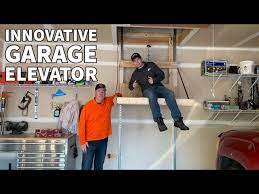 garage attic elevator lift build in