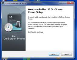 And you don't have to install any special software or go through long. Lg On Screen Phone Download