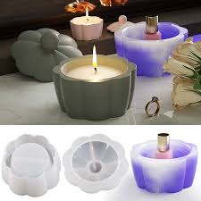 Round Lace Candle Cup Resin Molds Set
