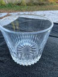 Vintage Cut Glass Ice Bucket W