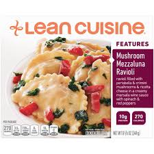 Maybe you would like to learn more about one of these? Mushroom Mezzaluna Ravioli Frozen Meal Official Lean Cuisine