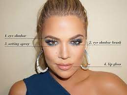 khloe kardashian blue smoky eye allure