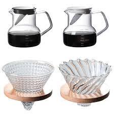 400ml glass coffee dripper and pot