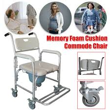 aluminum mobile shower commode chair