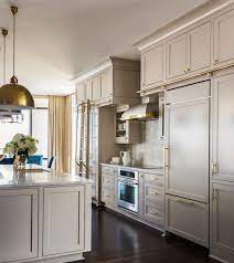 perfect greige kitchen cabinets