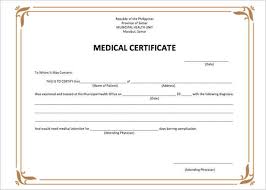Sample Medical Letter From Doctor To Employer Certificate