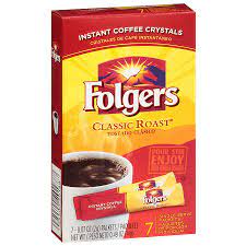 folgers instant coffee crystals sticks