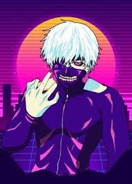 Collection by a • last updated 3 weeks ago. Tokyo Ghoul 80s Retro Poster Art Print By Mounier Wanjak Displate
