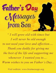 Pick your favorite from the messages below or use one to inspire a special sentiment all your own. Happy Fathers Day Messages From Son Fathers Day Wishes Happy Fathers Day Message Fathers Day Messages Fathers Day Wishes