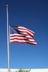 Why are the flags half staff today