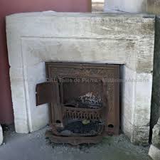 Patinated Stone Rare Antique Fireplace